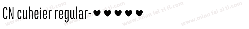 CN cuheier regular字体转换